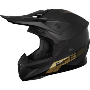 Motocross-Helm Shot Pulse Element mattgold