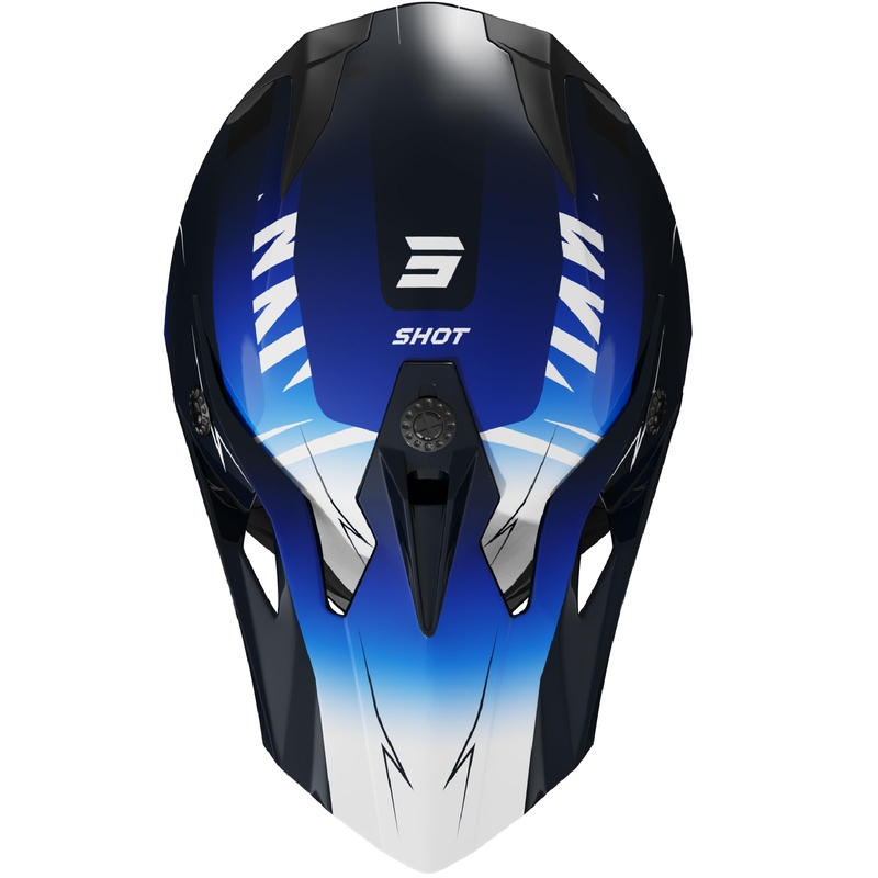 Motocross-Helm Shot Pulse X-Trem blau