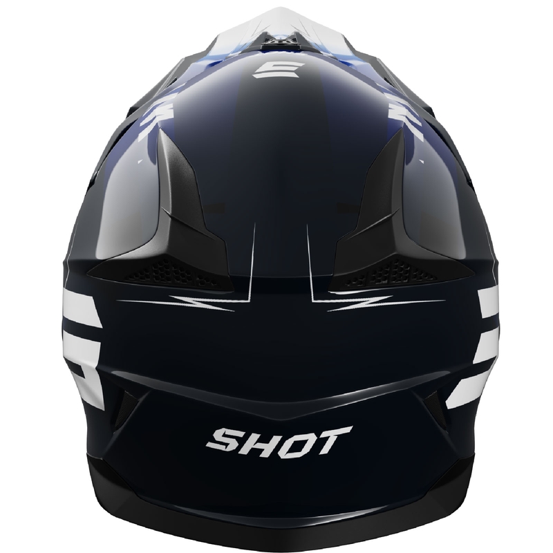 Motocross-Helm Shot Pulse X-Trem blau