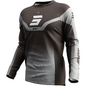 Motocross-Trikot Shot Devo Blast schwarz-grau