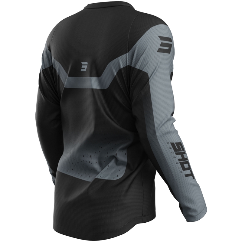 Motocross-Trikot Shot Devo Blast schwarz-grau