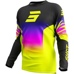 Motocross-Trikot Shot Devo X-Trem fluogelb