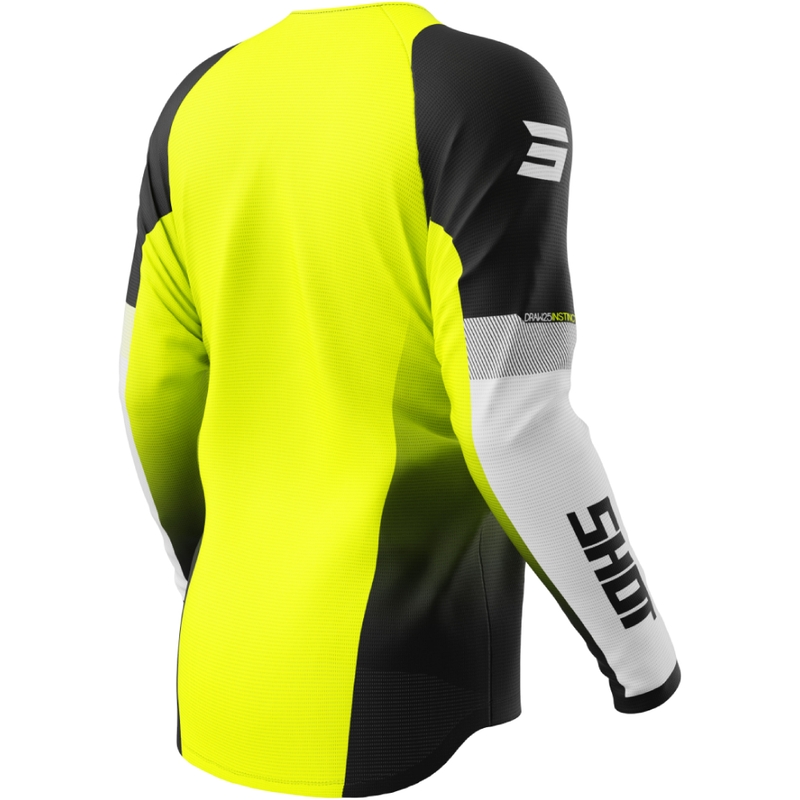 Motocross-Trikot Shot Draw Instinct fluo gelb