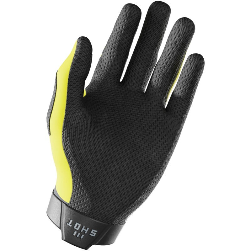 Motocross-Handschuhe Shot Lite HVA Schwarz