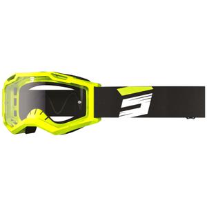 Motocross-Brille Shot Assault 2.0 Claw fluogelb mit klarem Plexiglas