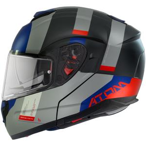 Klapphelm MT Atom SV Gorex C12 Motorrad Schwarz-Grau-Blau-Rot Sale Ausverkauf