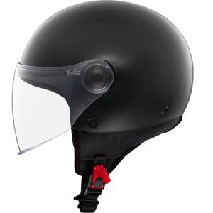 Offener Motorradhelm MT Street S, glänzend schwarz