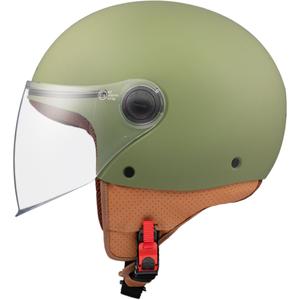 Offener Motorradhelm MT Street S mattgrün