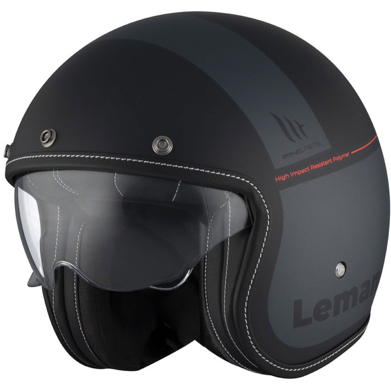 Offener Motorradhelm MT Le Mans 2 SV Qualität B2 mattschwarz Ausverkauf