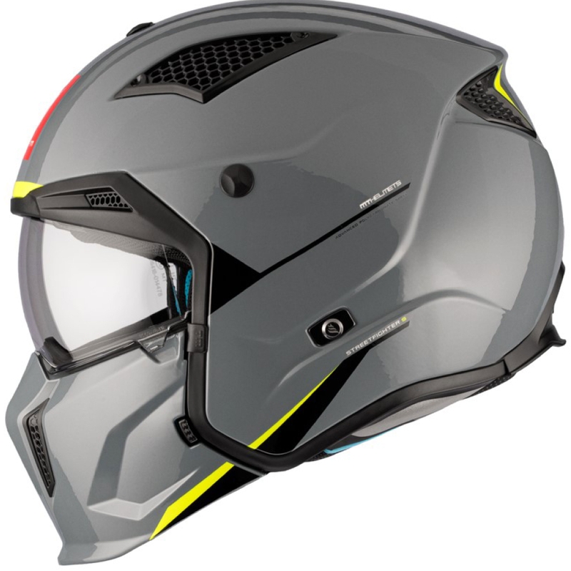 Jethelm MT Streetfighter SV S Solid A22 grau glänzend