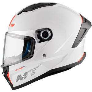 Integrierter Motorradhelm MT Stinger 2 Solid glänzend weiß