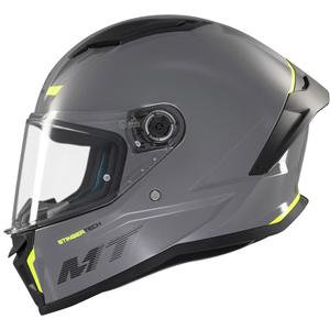 Integrierter Motorradhelm MT Stinger 2 Solid glänzend grau