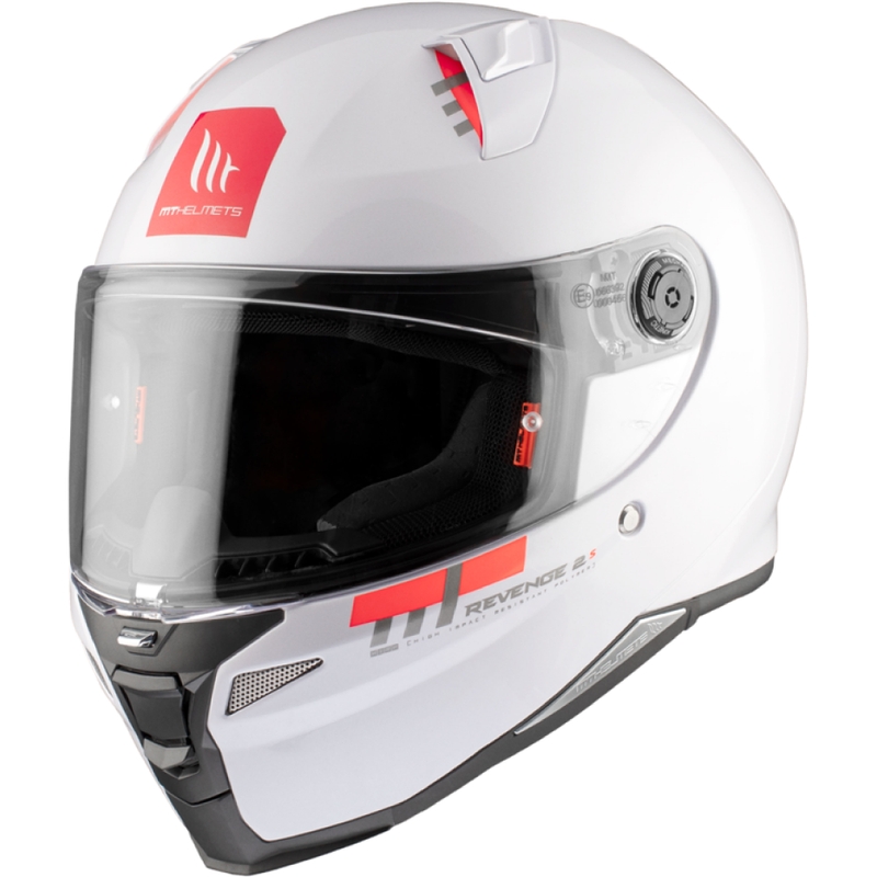 MT REVENGE 2 S SOLID A0 Integral Motorradhelm glänzend weiß
