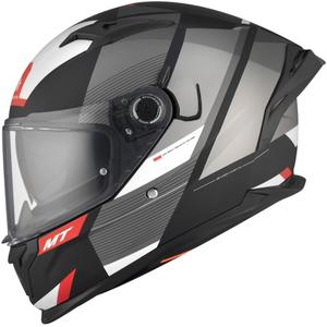 MT BRAKER CHENTO B0 Integral Motorradhelm schwarz-grau-weiß