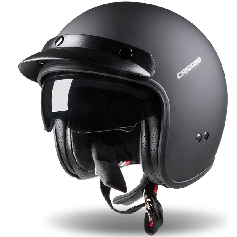 Cassida Oxygen offener Motorradhelm schwarz matt