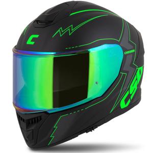 Integral Motorradhelm Cassida Integral GT 2.1 Flash schwarz-fluo grün-grau