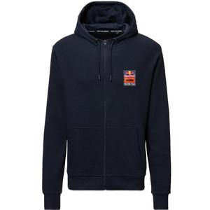 KTM Logo Zip Hoodie blau-orange