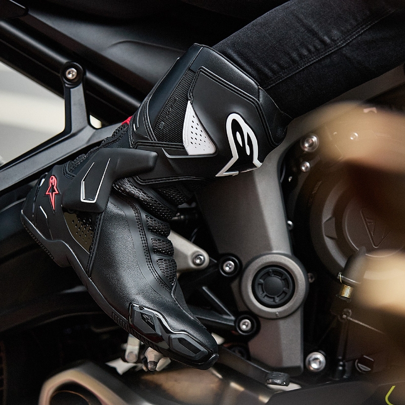 Alpinestars Stella SMX-6 3 Damen-Motorradstiefel Schwarz-Weiß-Rosa
