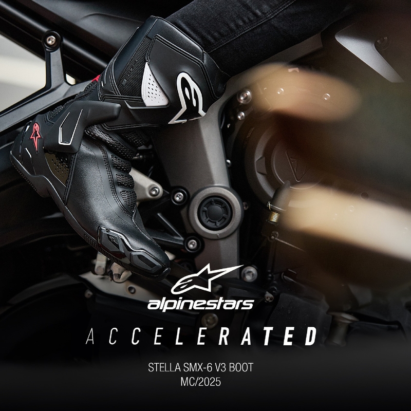 Alpinestars Stella SMX-6 3 Damen-Motorradstiefel Schwarz-Weiß-Rosa