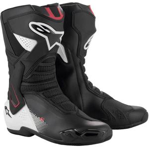 Alpinestars SMX-6 3 Motorradstiefel schwarz-weiß-rot