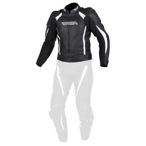 Herren-Motorrad-Jacke RSA Imola schwarz und weiß Ausverkauf
