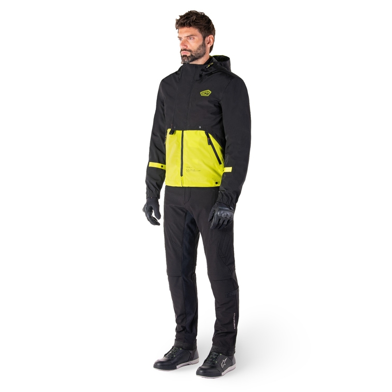 Alpinestars Mootant Waterproof Parka Motorradjacke schwarz-fluo gelb