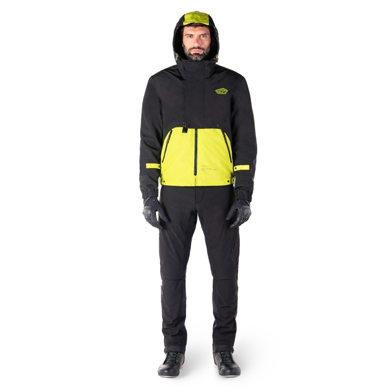 Alpinestars Mootant Waterproof Parka Motorradjacke schwarz-fluo gelb