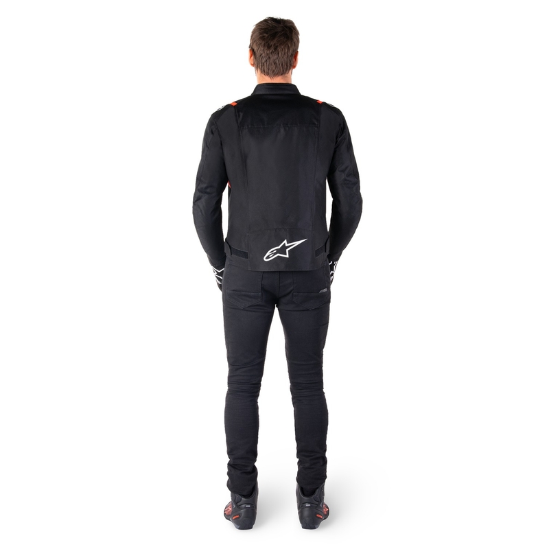 Alpinestars T-SPS 2 Wasserdichte Motorradjacke Schwarz-Weiß-Fluorot
