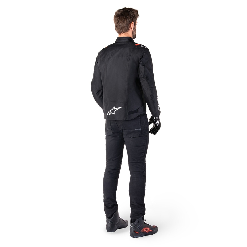 Alpinestars T-SPS 2 Wasserdichte Motorradjacke Schwarz-Weiß-Fluorot