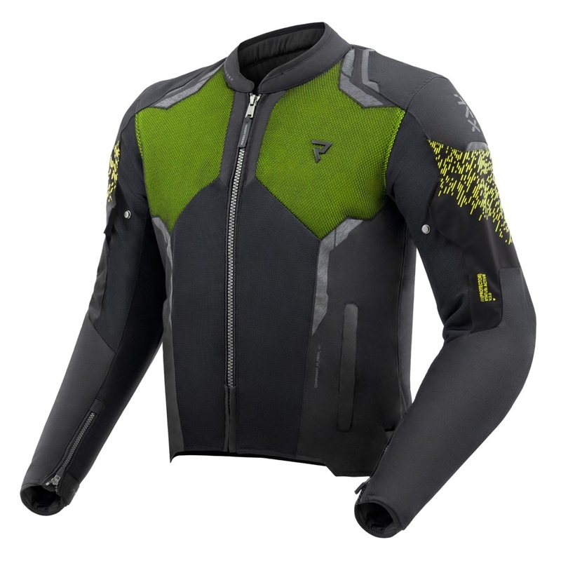 Rebelhorn Jax Motorradjacke schwarz-fluogelb