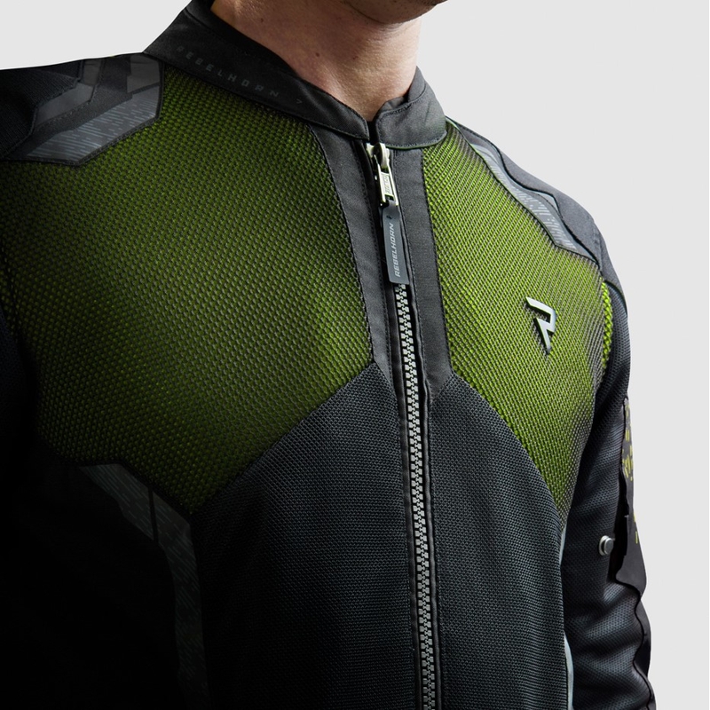 Rebelhorn Jax Motorradjacke schwarz-fluogelb