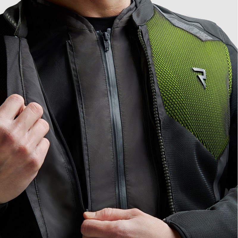 Rebelhorn Jax Motorradjacke schwarz-fluogelb