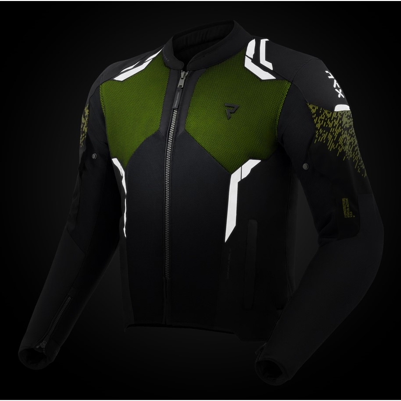Rebelhorn Jax Motorradjacke schwarz-fluogelb