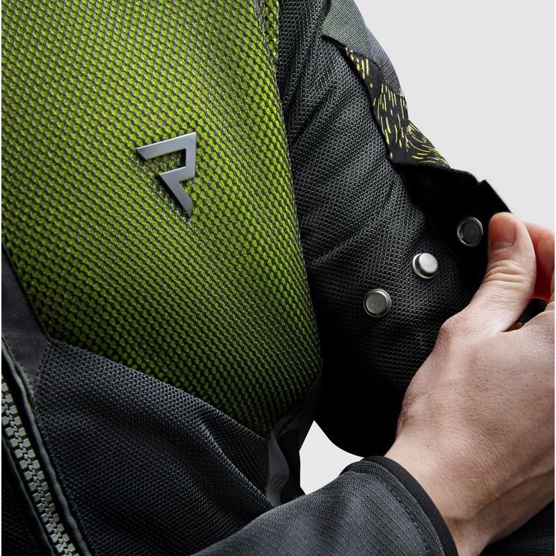 Rebelhorn Jax Motorradjacke schwarz-fluogelb