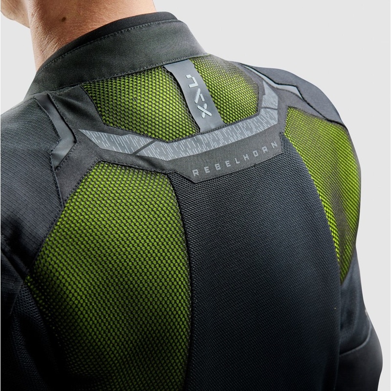 Rebelhorn Jax Motorradjacke schwarz-fluogelb
