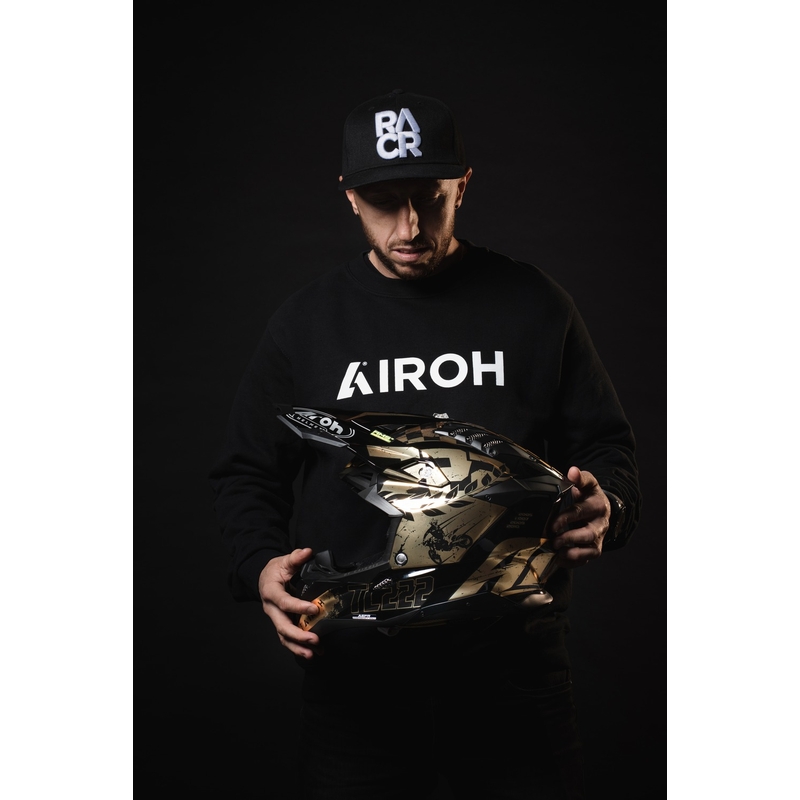 Motocross-Helm Airoh Aviator 3.0 „TC 222 THE LEGEND“ schwarz-gold