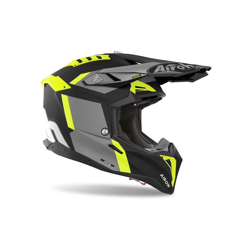Motocross-Helm Airoh Aviator 3 Glory gelb matt