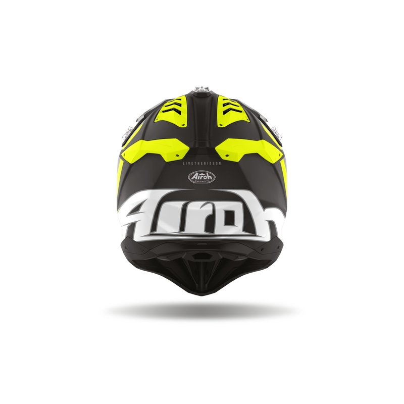 Motocross-Helm Airoh Aviator 3 Glory gelb matt