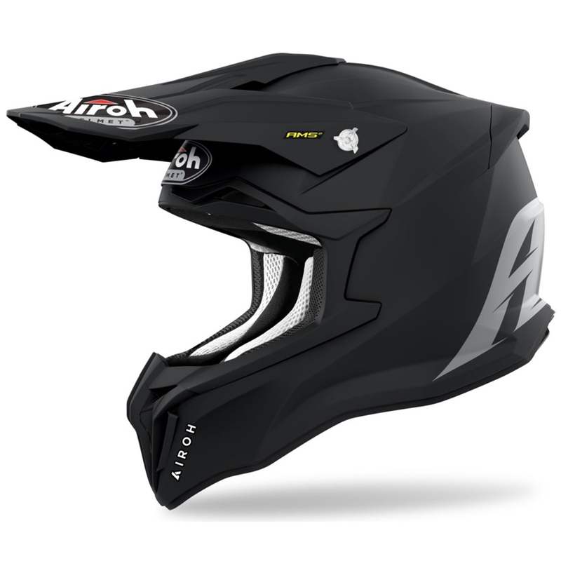 Motocross-Helm Airoh Strycker Farbe mattschwarz Ausverkauf