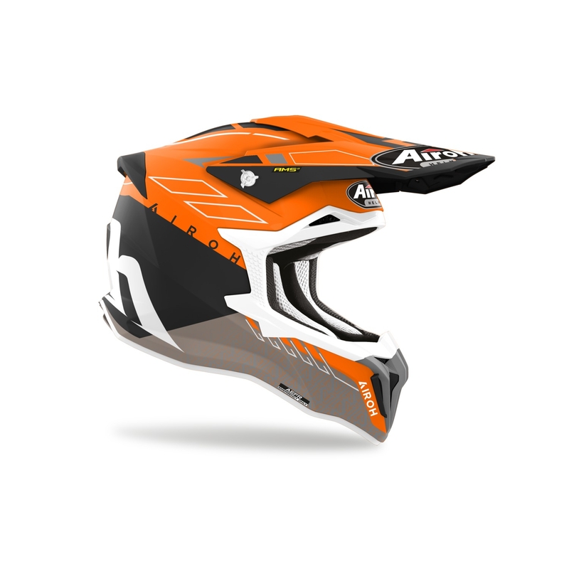 Motocross-Helm Airoh Strycker Skin orange matt Ausverkauf