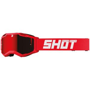 Motocross-Brille Shot Assault 2.0 Solid Red mit Iridium-Plexiglas