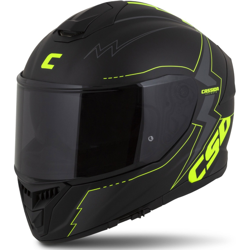 Cassida Integral GT 2.1 Flash schwarz-fluo gelb-grau Motorradhelm