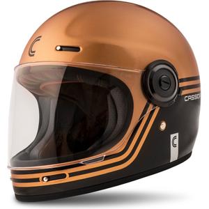 Cassida Fibre Super Hooligan integraler Motorradhelm schwarz und Kupfer Ausverkauf