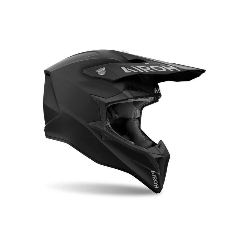 Motocross-Helm Airoh Wraaap Farbe schwarz matt