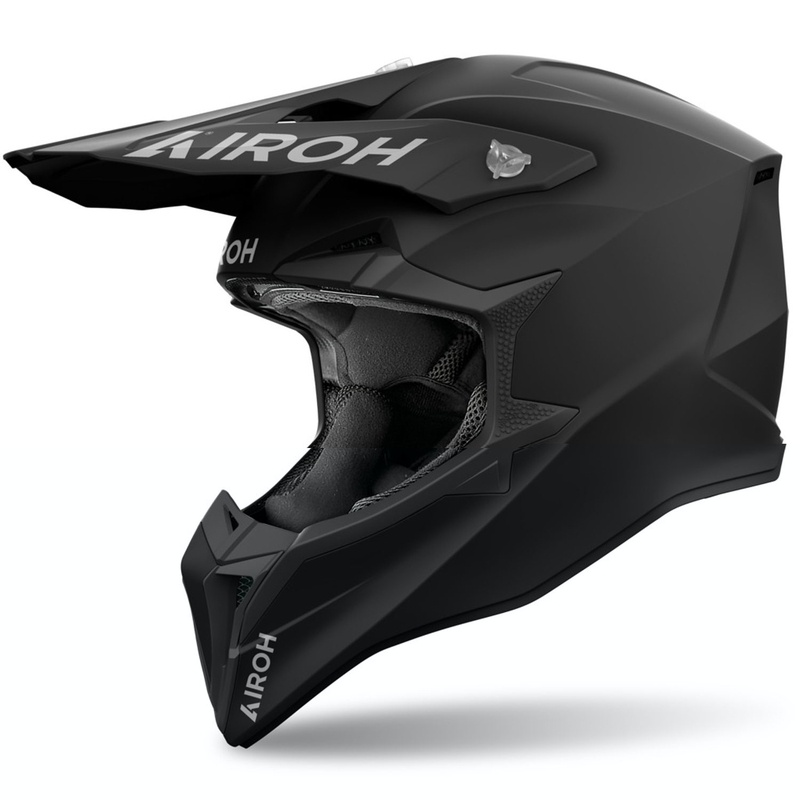 Motocross-Helm Airoh Wraaap Farbe schwarz matt