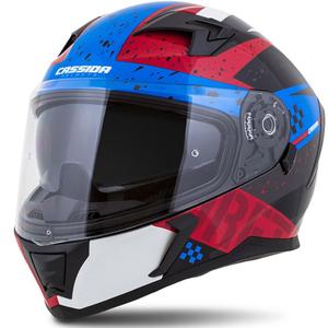Integral Motorradhelm Cassida 3.0 DRFT rot-perlblau