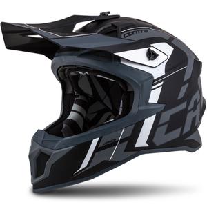 Cassida Cross Pro II Contra Motocross-Helm schwarz-grau-weiß