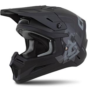 Motocross-Helm Cassida Cross Cup 2 Alta mattschwarz-grau