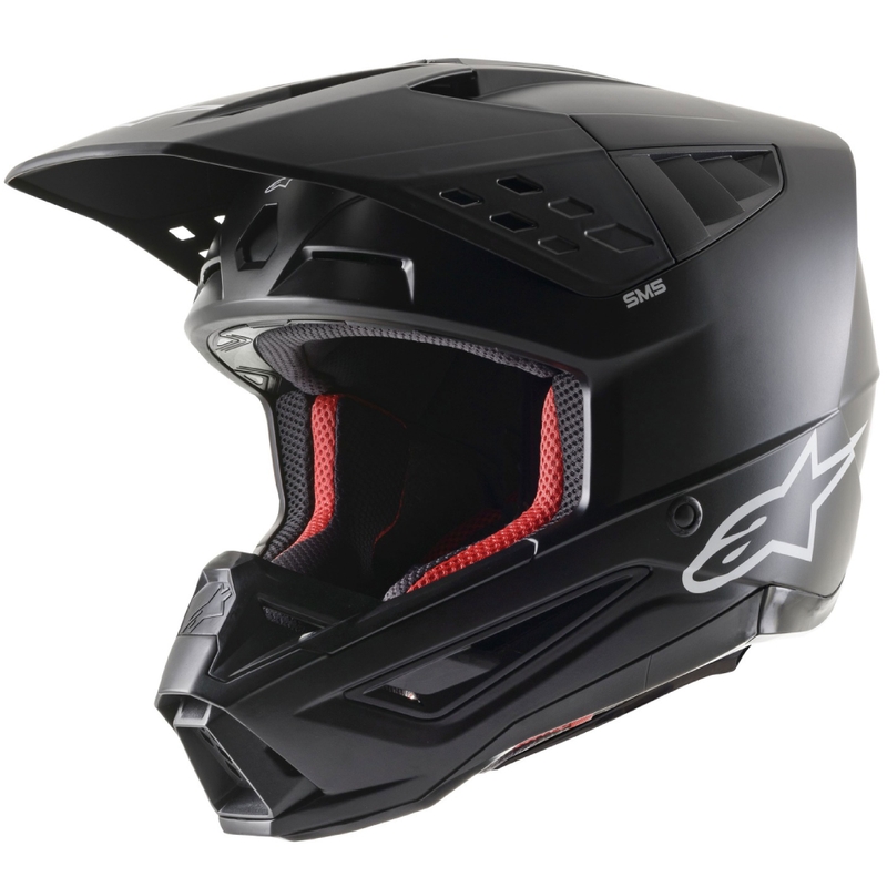 Alpinestars S-M5 Solid Motocross Helm Mattschwarz