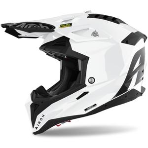 Motocross-Helm Airoh Aviator 3.0 Farbe 2024 weiß glänzend